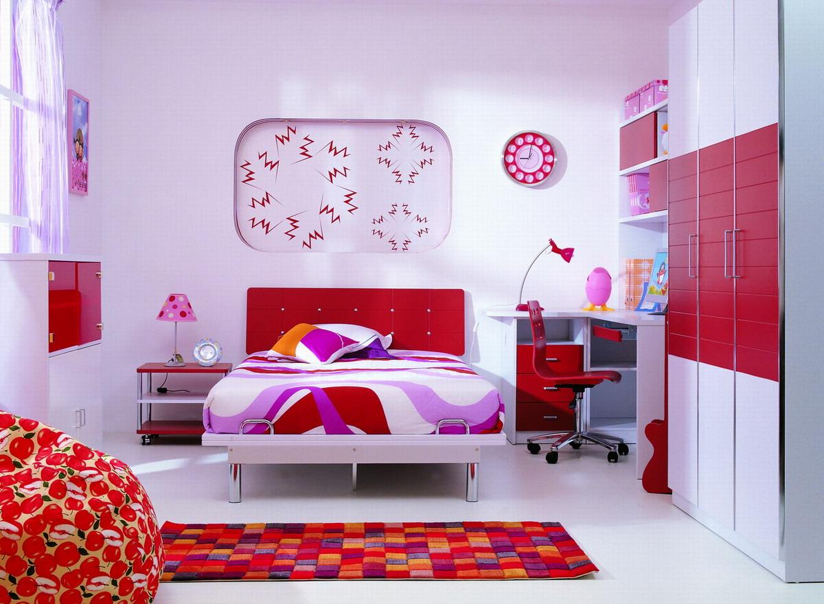 Area Rug Modern Colorful Area Rug Idea Also Modern Children Bedroom Furniture With Red And White Paint Plus Quirky Wall Decoration Bedroom Kids Bedroom Furniture Ideas In Smart Placement