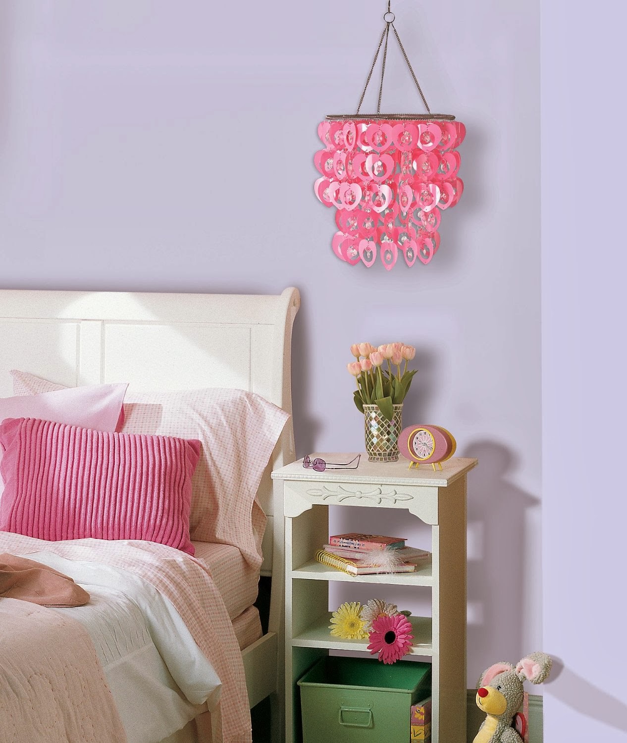 Pink Pendant Natty Comely Pink Pendant Lamp In Natty Teen Girl Room Ideas With Grey Wall Paint Color Interior Design Beautiful Teen Girl Room Interior Design Embellished With Charming Wall Decor