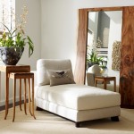 Chaise Lounge Side Comfy Chaise Lounge And Tall Side Table With Urn Decoration Feat Funky Large Wall Mirror With Solid Wood Frame House Designs  Maximize Your Reflection On A Large Wall Mirror 
