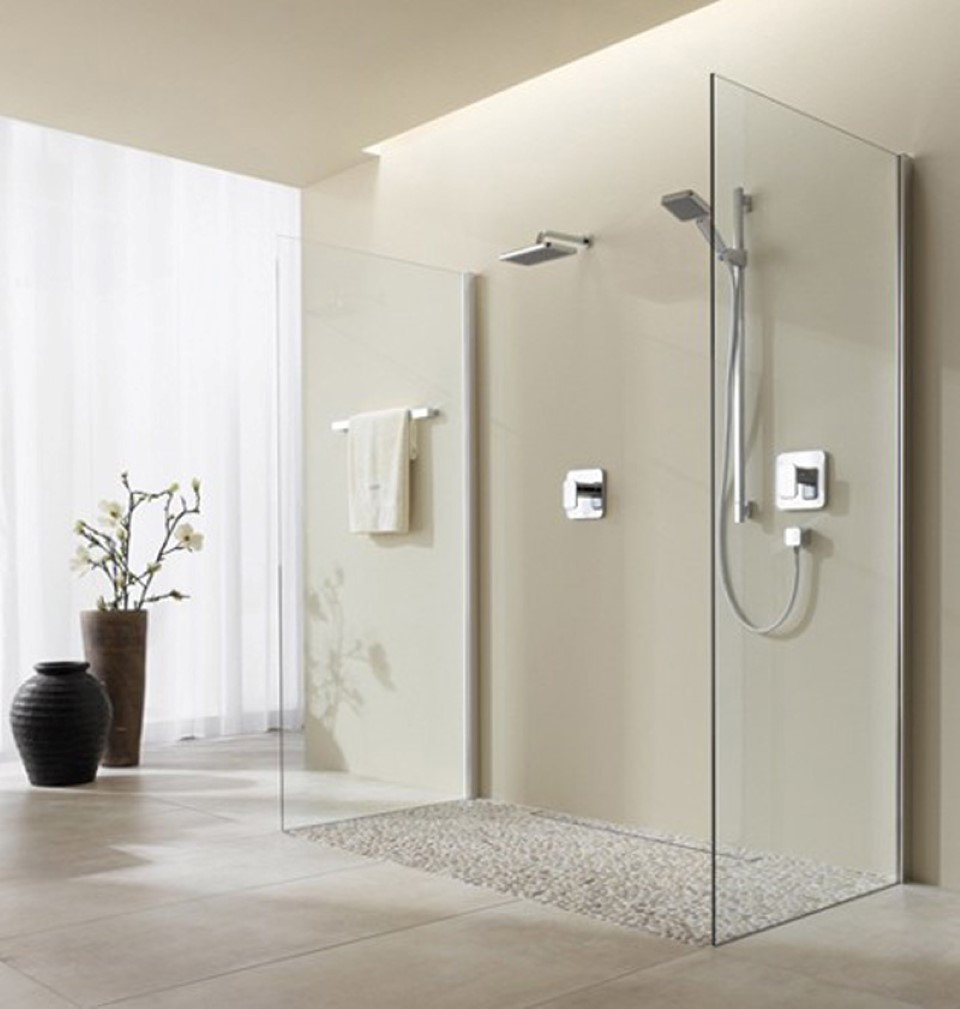 Bathroom Shower With Contemporary Bathroom Shower Ideas Feats With Fluorescent Led Light And Gucci Floor Vases Bathroom Shower Bathroom Ideas For Your Modern Home Design