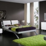 Bedroom Furniture Modern Contemporary Bedroom Furniture Design With Modern Bedroom Decoration With Black Wall Interior Ideas And Green Carpet White Furniture And Sofa Large Glass Window White Desk Cool Mirror Design Ideas Bedroom The Stylish Ideas Of Modern Bedroom Furniture On A Budget