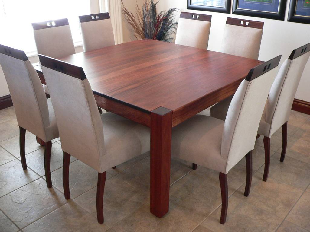 Brown Dining Under Contemporary Brown Dining Chairs Slipped Under Mini Square Wooden Dining Table Set On Stoned Floor Tile Background Dining Room  Cool Dining Room With Contemporary Dining Chairs 
