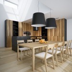 Dining Room Wooden Contemporary Dining Room Interior Using Wooden Dining Furniture Completed With Black Dining Room Lighting Ideas Dining Room Modern Dining Room Lightning That Reflect Personality