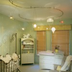 Baby Nursery And Cool Baby Nursery Room Furniture And Chic Architectural Lighting Design Feat Wooden Roller Window Blind Idea Decoration Lighting Fixture Designs For Various Living Space