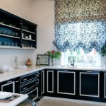 Black And Set Cool Black And White Kitchen Set With Floral Window Curtains Decorating Idea Plus Stainless Steel Faucet Kitchen 20 Elegant And Beautiful Kitchens With Black And White Curtains
