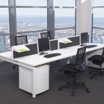 Black And Interior Cool Black And White Office Interior Set With Modern Desk Plus Partition Put Near Framed Glass Wall Design Office Elegant Office Room With Modern Office Desk