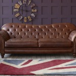 Numeral Clock Also Cool Numeral Clock Wall Display Also British Rug Pattern Idea And Rustic Brown Leather Sofa With Tufted Back Design Furniture  Rediscovering The Elegancy By 10 Brown Leather Sofas 