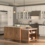 Small Kitchen Sink Cool Small Kitchen Island With Sink And Open Shelf Feat Modern White Mid Continent Cabinets Design Plus Tiny Hanging Lights Idea Kitchen  Bringing Catchy Kitchen Style Through The Simplicity Of Mid Continent Cabinets 