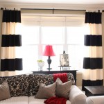 Table Lamp Shade Cool Table Lamp With Colorful Shade Idea And Contemporary Black White Living Room Curtain Plus Accent Pillow Design Living Room Beautiful Living Room Curtain Ideas For Big Windows