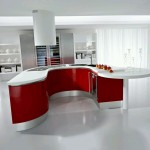 White Red With Cool White Red Kitchen Interior With Modern Kitchen Cabinets Completed With Electric Range And Countertop Also Furnished With Double Basin Sink Kitchen Modern Kitchen Cabinets Design Inspiration