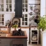 Kitchen Design Kitchen Country Kitchen Design With Wood Kitchen Worktop And Modern White Frame Wall Cabinet Furniture 17 Small Space Living Design Ideas From IKEA