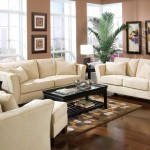 Brown Living With Cozy Brown Living Room Design With White Sofa Covers And Small Size Coffee Table And Brown Rugs Above Wooden Floors Furniture 29 Small Coffee Table For Awesome Living Room Appearance