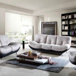Modern Living Sets Dazzling Modern Living Room Furniture Sets With Sofa And Loveseat Plus Pedestal Chair Completed With Table On Thick Rug And Furnished With Glass Nightstand Furniture The Best Living Room Furniture Sets