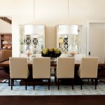Room Present Chairs Dining Room Present Comfortable Leather Chairs Design Feat Floral Print Area Carpet Idea And Elegant Drum Shade Chandeliers Furniture  Extraordinarily Room Use Drum Shade Chandelier 