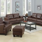 Brown Leather Tufted Elegant Brown Leather Couch With Tufted Back Idea Plus Square Ottoman And White Shag Living Room Rug Feat Simple Coffee Table Furniture  Brown Leather Couch Is Ready To Turn You Classic 