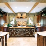 Antique Kitchen Coupled Enchanting Antique Kitchen With Sink Coupled With Kitchen Island Ideas Furnished With Dark Brown Kitchen Cupboards In Wooden Materials And Completed With Decorations Kitchen Get The Beautiful Kitchen Island Ideas