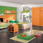 Green Accent Combined Enchanting Green Accent Wall Color Combined With Grey Flooring Applied In Kid Room Ideas Furnished With White Single Bed And Desk Sets Plus Completed With Wall Cabinets Kids Room 15 Trendy Kids Room Ideas For The Bold Modern Home