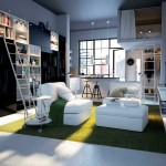 Modern Interior Family Enchanting Modern Interior Design For Family Room With Fresh Green Thick Carpet Design And Charming White Sofa Ideas Also Simple White Ladder Plus Interesting White Black Book Rack Design Interior Design The Stylish And New Ideas Of Modern Interior Design