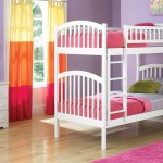 Twin Bunk Girls Enchanting Twin Bunk Bed Of Girls Bedroom Furniture Completed With Cabinet Also Drawers In White Color And Furnished With Pink Soft Rug Bedroom Girls Bedroom Furniture: The Beach Condo Ideas