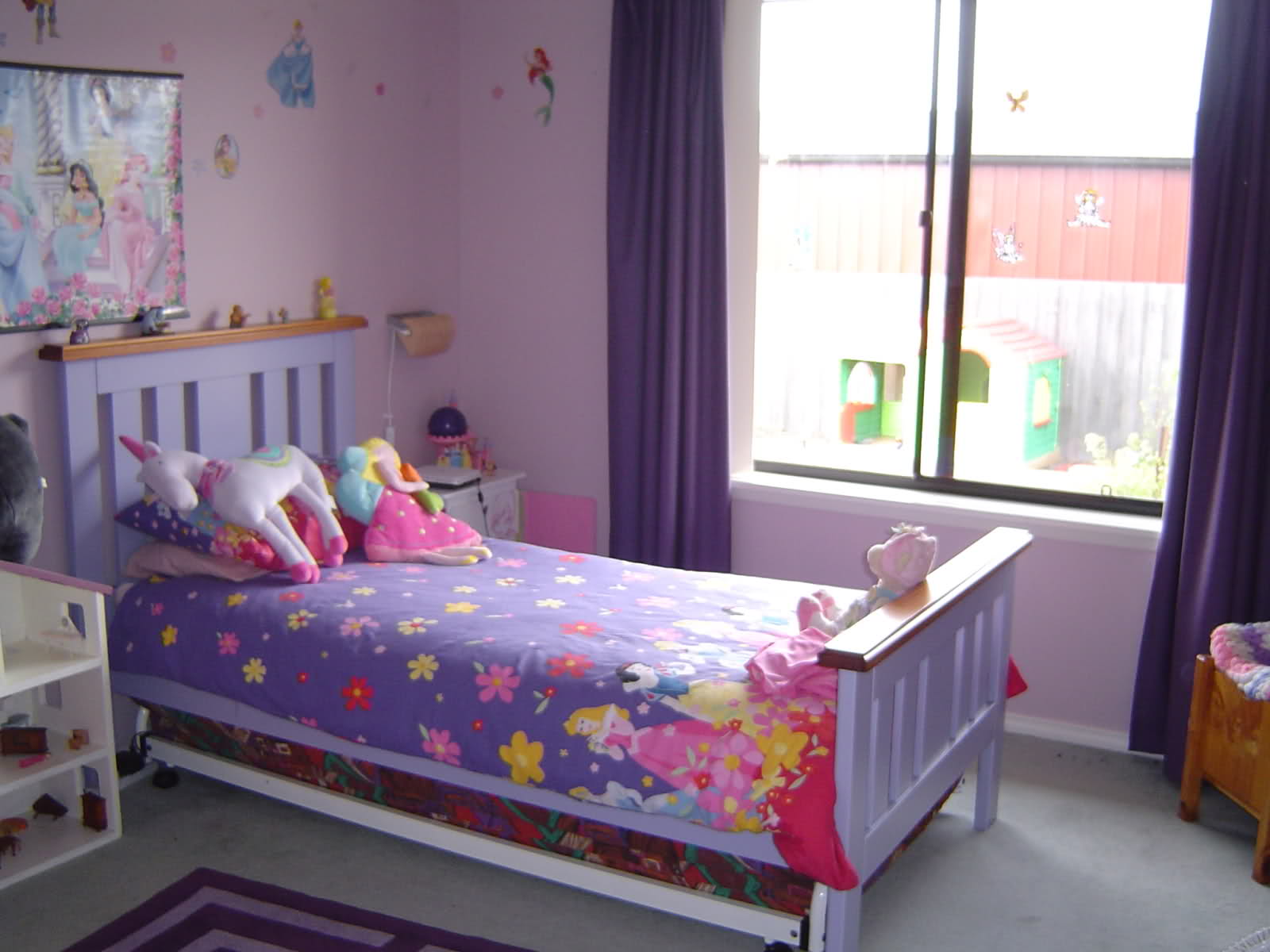 Kids Bedroom Kids Excellent Kids Bedroom With Purple Kids Room Curtains Completed With Single Bed Matched With Hodgepodge Pillows And Furnished With White Nightstand Decoration The Better Appearance Through The Kids Room Curtains