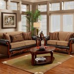 Living Room With Excellent Living Room Furniture Sets With Sofa And Loveseat With Wooden Oval Table On Density Rug Completed With Twin Table Lamps On Nightstands Furniture The Best Living Room Furniture Sets
