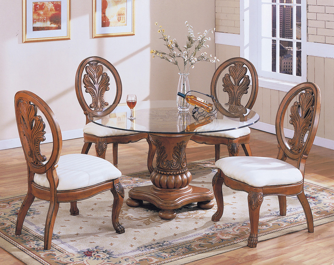 Traditional Dining Formal Excellent Traditional Dining Room Applying Formal Dining Room Sets With Glass Round Table Completed By Vase Flower Decoration And Beverage Also Furnished With White Chairs Dining Room Formal Dining Room Sets For Contemporary Interiors
