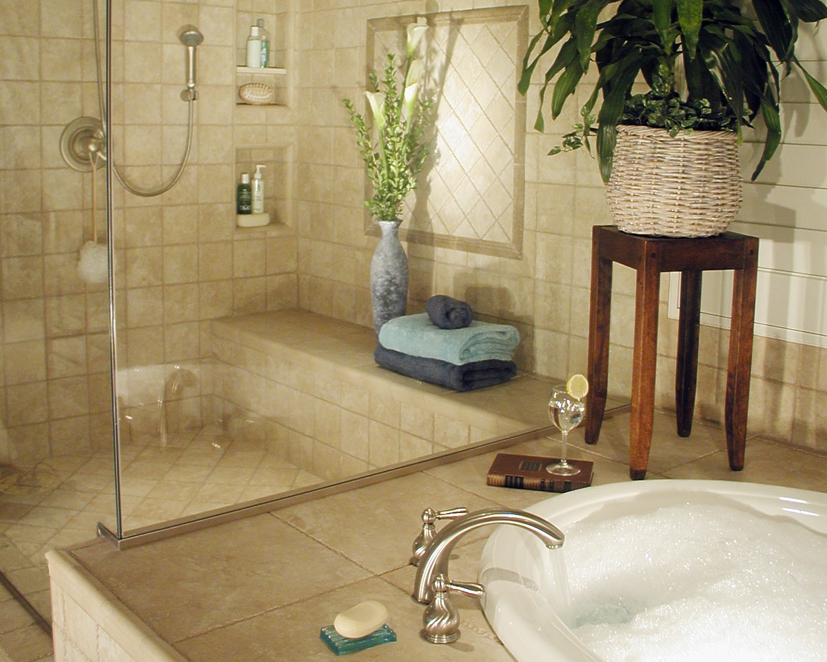 Modern Bathroom Modern Exciting Modern Bathroom Remodel With Modern Bathroom Tile Design Ideas Also Big Water Tap And Round Bathtub Remodel Along With Glasshouse Shower Remodel Design Ideas Bathroom The Most Effective Bathroom Remodel: Toilet And Floor