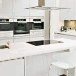 Modern White Design Exciting Modern White Small Kitchen Design Ideas With Kitchen Island Equipped With Sink And Electric Range Plus Countertop And High Chairs Also Completed With Kitchen Captivating Small Kitchen Design Focus On Family And Functionality