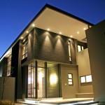 Home Design Flat Exterior Home Design Decorated With Flat Roof And Minimalist Modern Outdoor Lighting Design Ideas For Inspiration Outdoor Charming Outdoor Living Spaces For Your Modern Dwelling