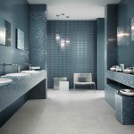 Blue Dark Modern Extraordinary Blue Dark Schemes For Modern Bathroom Design Plus Bathroom Floor Tile Ideas Bathroom Bathroom Floor Tile Ideas With Various Types And Sizes