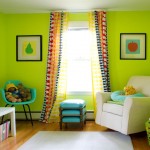 Light Green Of Extraordinary Light Green Wall Color Of Kids Room Paint Ideas Completed With White Chair And Blue Ottoman Also Furnished With White Rug And Table Lamp On Table Kids Room Colorful And Pattern Kids Room Paint Ideas