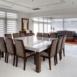 White Dining Combined Extraordinary White Dining Room Color Combined With Contemporary Dining Room Sets With Square Table In White Marble Materials And Completed With Chairs Dining Room The Design Contemporary Dining Room Sets