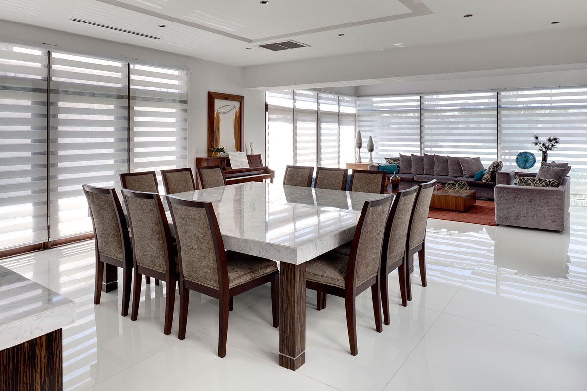 White Dining Combined Extraordinary White Dining Room Color Combined With Contemporary Dining Room Sets With Square Table In White Marble Materials And Completed With Chairs Dining Room The Design Contemporary Dining Room Sets