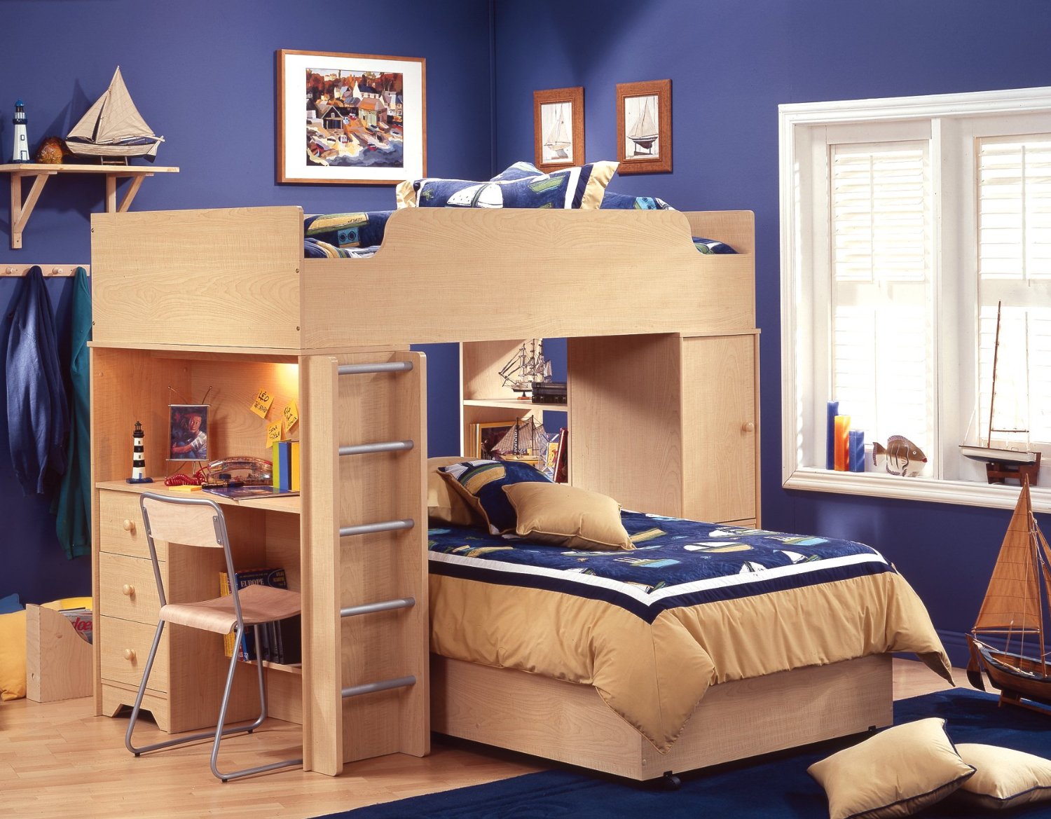 Wooden Furnitures Kids Extraordinary Wooden Furniture Of Cool Kids Rooms With Bunk Beds Combined With Desk Completed With Cabinet Lighting And Furnished With Wall Decorations Kids Room Desire Behind The Creation Of Cool Kids Rooms