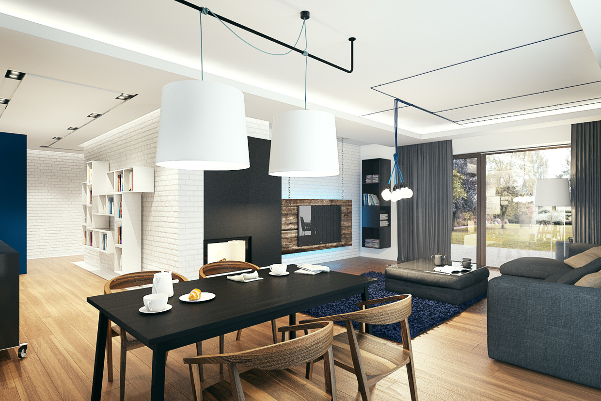 Modern Dining White Fabulous Modern Dining Room With White Dining Room Light Fixtures Furnished With Black Table Coupled With Wooden Chairs And Completed With White Cups On The Table Dining Room 15 Minimalist Dining Room Light Fixtures To Inspire You