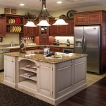 Kitchen Island Illuminating Familiar Kitchen Island Lighting Design Illuminating Marble Countertop And Wooden Cabinets In Brown Color Kitchen Kitchen Island Lighting System With Pendant And Chandelier