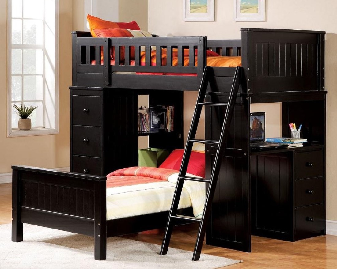 Black Twin With Fantastic Black Twin Loft Bed With Stairs And Small Storage Feats White Glass Bedroom Windows Design Ideas Kids Room 30 Functional Twin Loft Bed Design Furniture With Desk For Kids