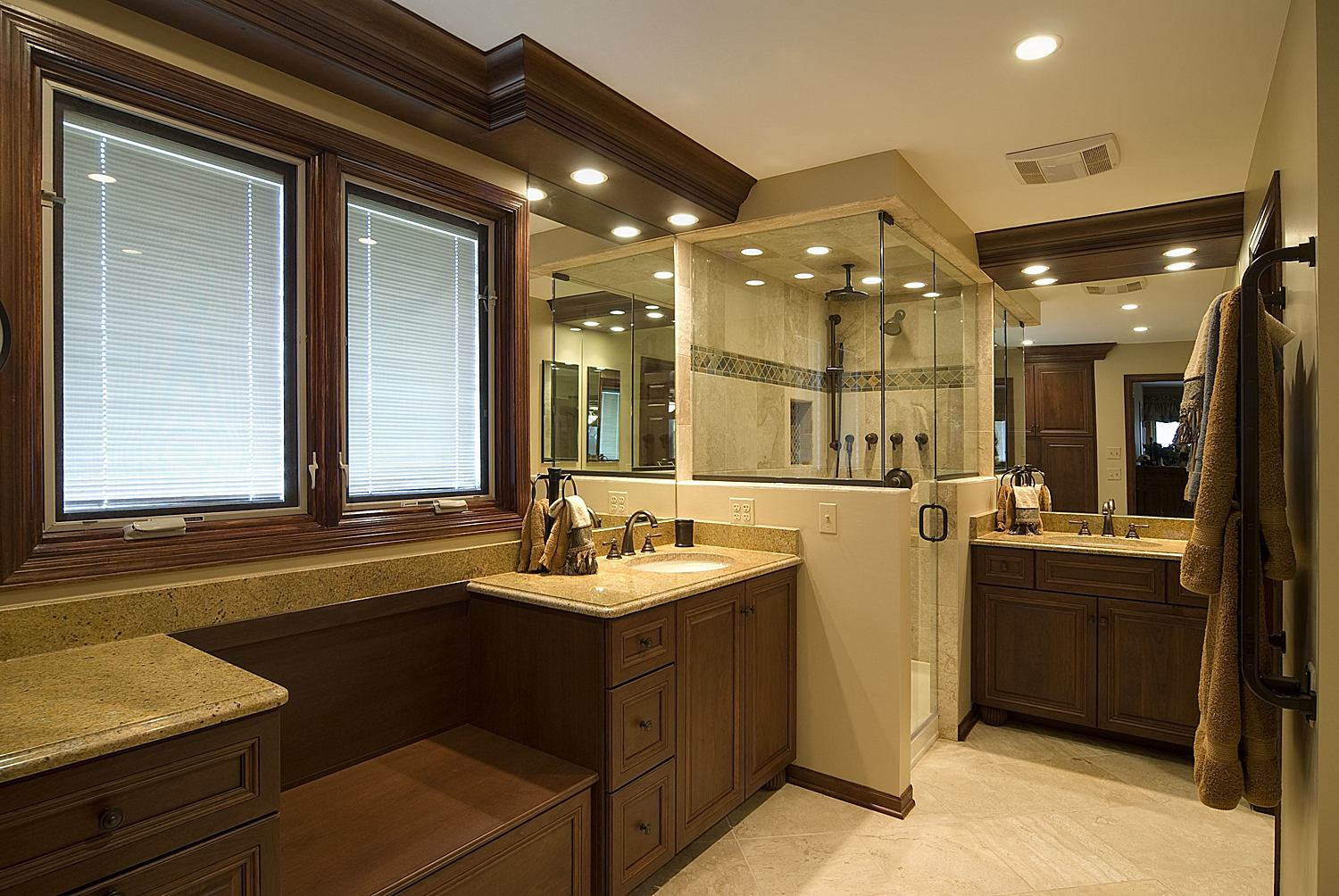 Bathroom Remodeling With Fascinating Bathroom Remodeling Ideas Matched With Wooden Furniture Of Vanity Completed With Sink Also Large Mirror And Furnished With Towel Rack Bathroom Chinese Bathroom Remodeling Ideas