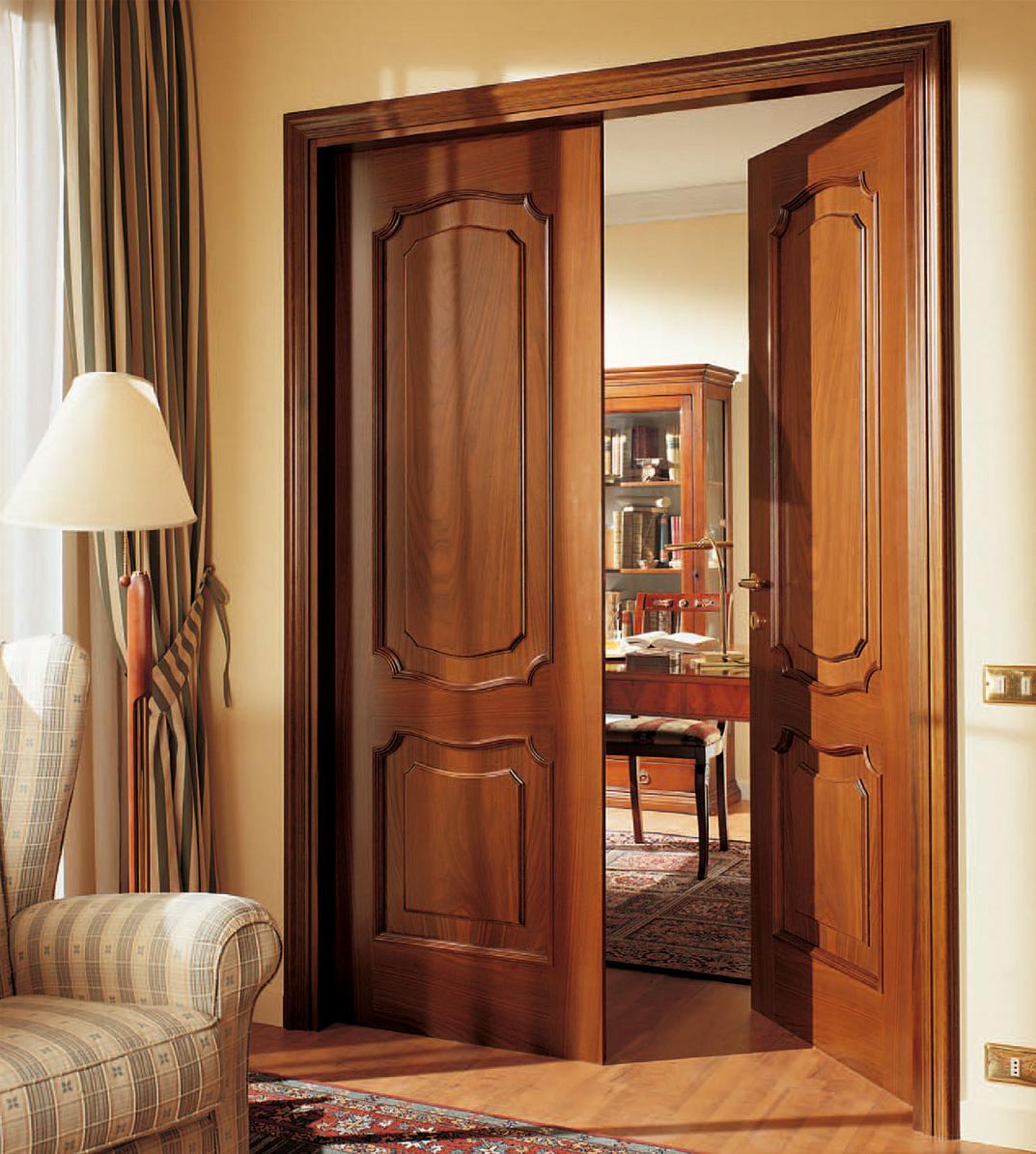 Entrance With Matched Fascinating Entrance With Wooden Flooring Matched With Interior Wood Doors Furnished With Flooring Stand Lamp And Completed With Tie Back Room Curtains Interior Design The Possible Combination Of The Interior Wood Doors