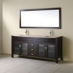 Minimalist Bathroom Bathroom Fascinating Minimalist Bathroom With Elongated Bathroom Vanity Cabinets In Dark Brown Color Ideas Coupled By Double Sinks And Furnished With Mirror Bathroom 15 Bathroom Vanity Cabinets For Your Captivating Home