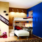Modern Boy With Fascinating Modern Boy Bedroom Ideas With Wall Spot Lightings Furnished With White Bunk Beds Plus Completed With Desk And Chair Bedroom Boy Bedroom Ideas Which Comes With Interesting Design