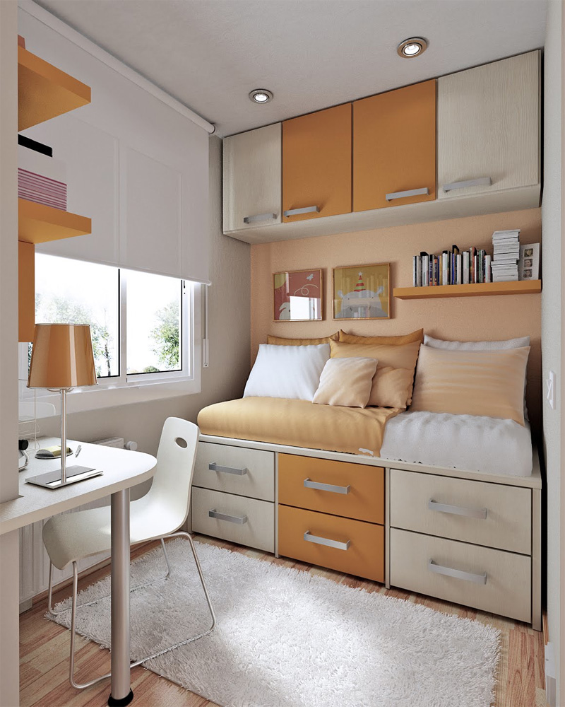 Storages Around Inside Fascinating Storage Around Single Bed Inside Tiny Bedroom Ideas With White Desk And Chair Bedroom Tiny Bedroom Ideas And Tips To Make The Space Looks Fancier