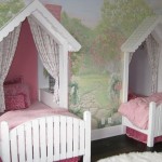Girls Bedroom Bedroom Fashionable Twin Girls Bedroom For Twin Bedroom Ideas With Built In Beds Designed Like A House Pink Bed Sheets And Wooden Floor Bedroom Trendy Twin Bedroom Ideas With Soft Hues And Modern Arrangement