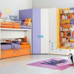 Colorful Kids For Fresh Colorful Kids Room Furniture For Boys Design Ideas With Sweet Orange White Bunk Beds And Cute Mural Wall Art Idea Also White Lavender Wardrobe Color Design Furniture Composing The Special Type Of Kids Room Furniture