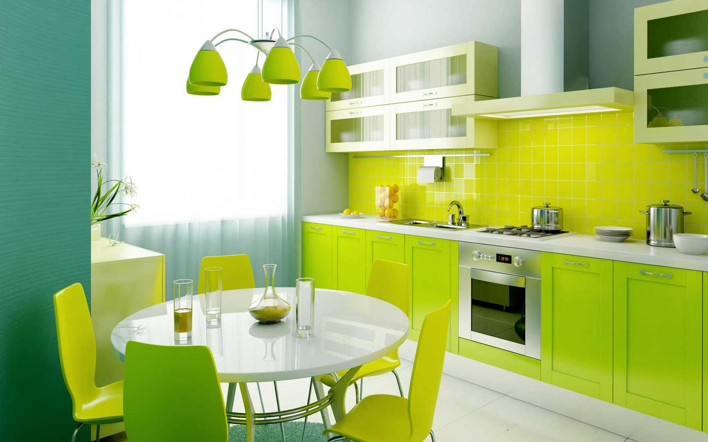Green Kitchen For Fresh Green Kitchen Remodel Ideas For Small House Design With Natural Green Kitchen Cabinet Idea And Modern Gas Stove Design Also Interesting Stainless Steel Wash Basin Idea Kitchen Most Popular Kitchen Layout To Emulate Your Own After