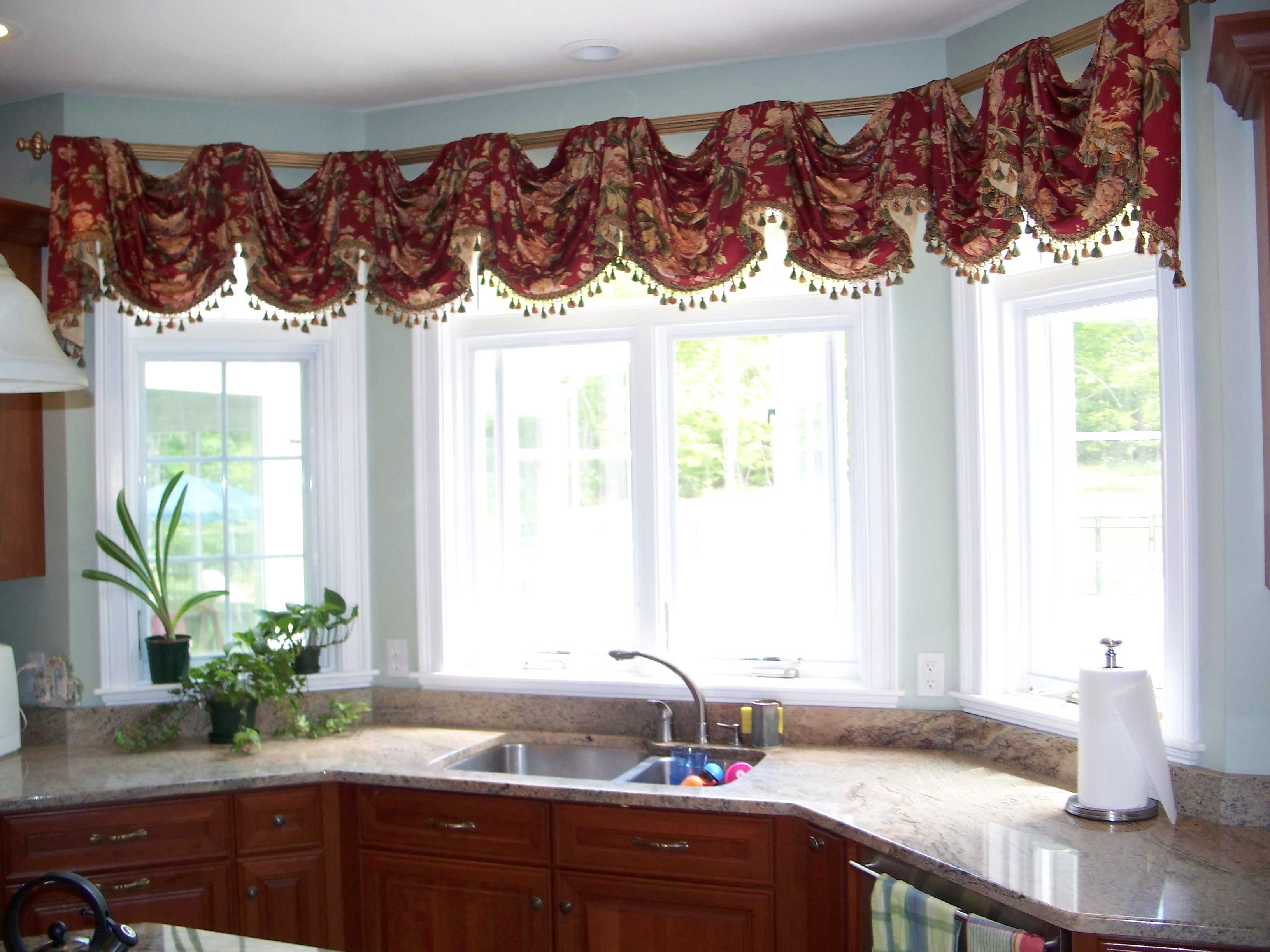 Plants Decor Window Fresh Plants Decor Closed Tile Window Used Elegant Kitchen Curtain Ideas And Double Sink On Nice Countertop Pattern Closed Wooden Cabinet Kitchen Guide To Choose The Appropriate Kitchen Curtain Ideas