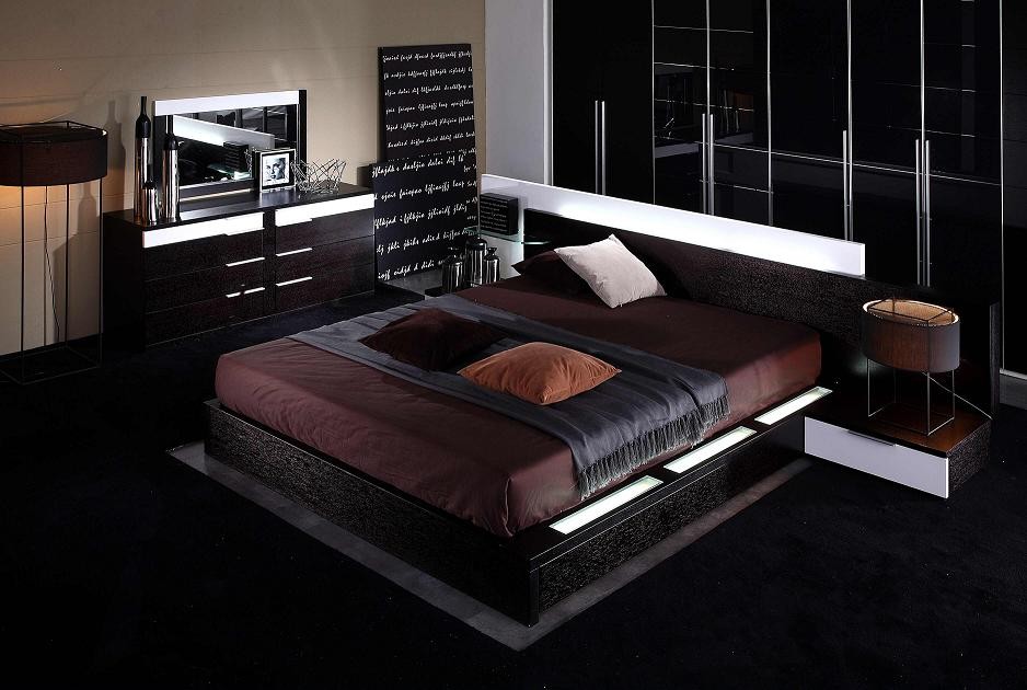 Bedroom Light Black Funky Bedroom Light Fixture Also Black Wall To Wall Rug Idea Feat Modern Platform Bed Design Bedroom  Truly Amazing And Awesome Modern Platform Bed Designs 