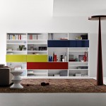 Floor Lamp Rug Funky Floor Lamp And Chocolate Rug Idea Plus Contemporary Living Room Leather Furniture Feat Colorful Bookcase Design  Style Of Your Living Room With This Contemporary Living Room Furniture 