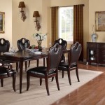 Formal Dining With Glamorous Formal Dining Room Sets With Elegant Chairs In Black Color Furnished With Elongated Table Decorated With Table Decoration And Wall Sconces Dining Room Formal Dining Room Sets For Contemporary Interiors