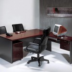 Modern Black Office Glossy Modern Black Wooden Sectional Office Desk With Leather Swivel Chairs Set On White Floor Background Idea Office Elegant Office Room With Modern Office Desk